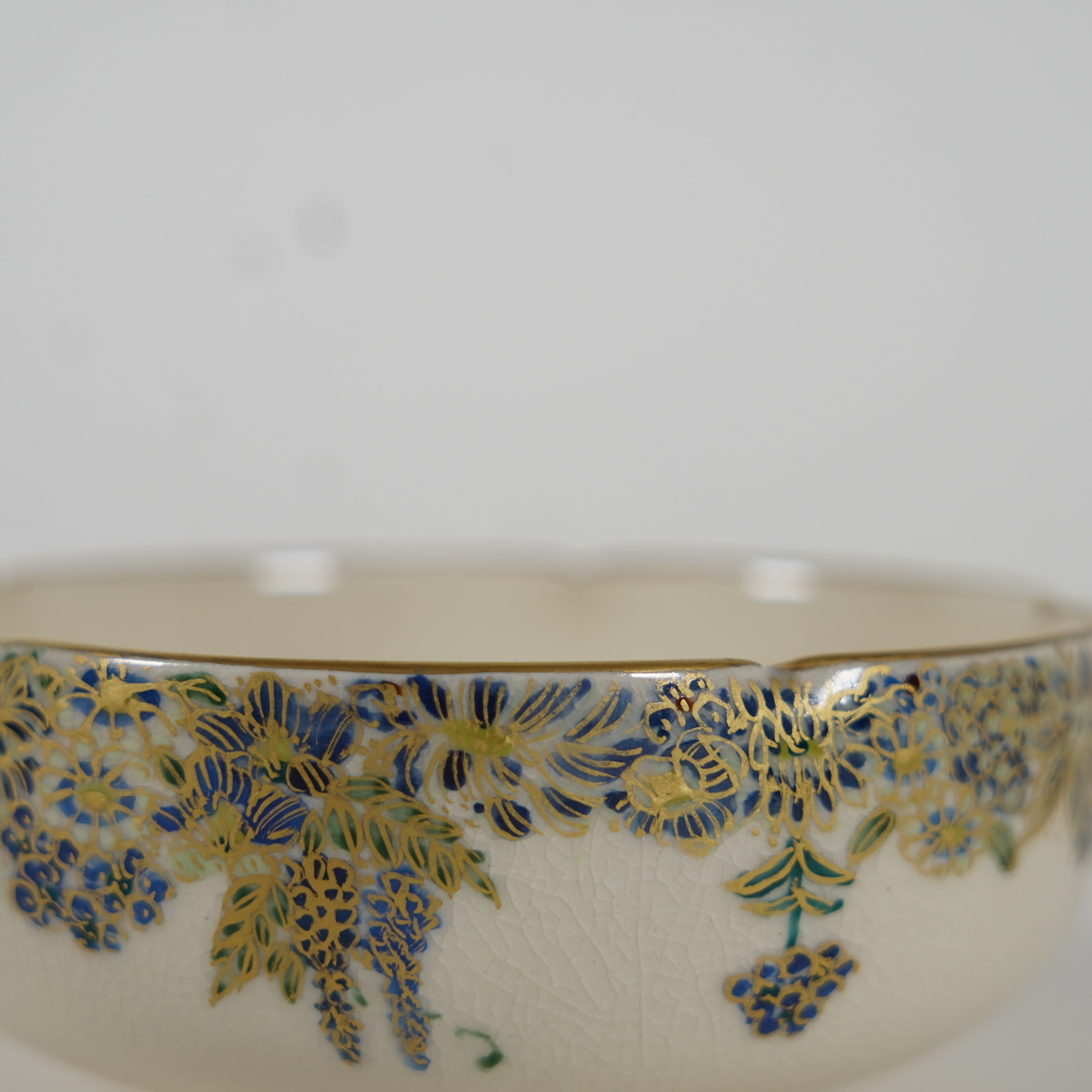 Small Bowl / Blue Flower & Sudare