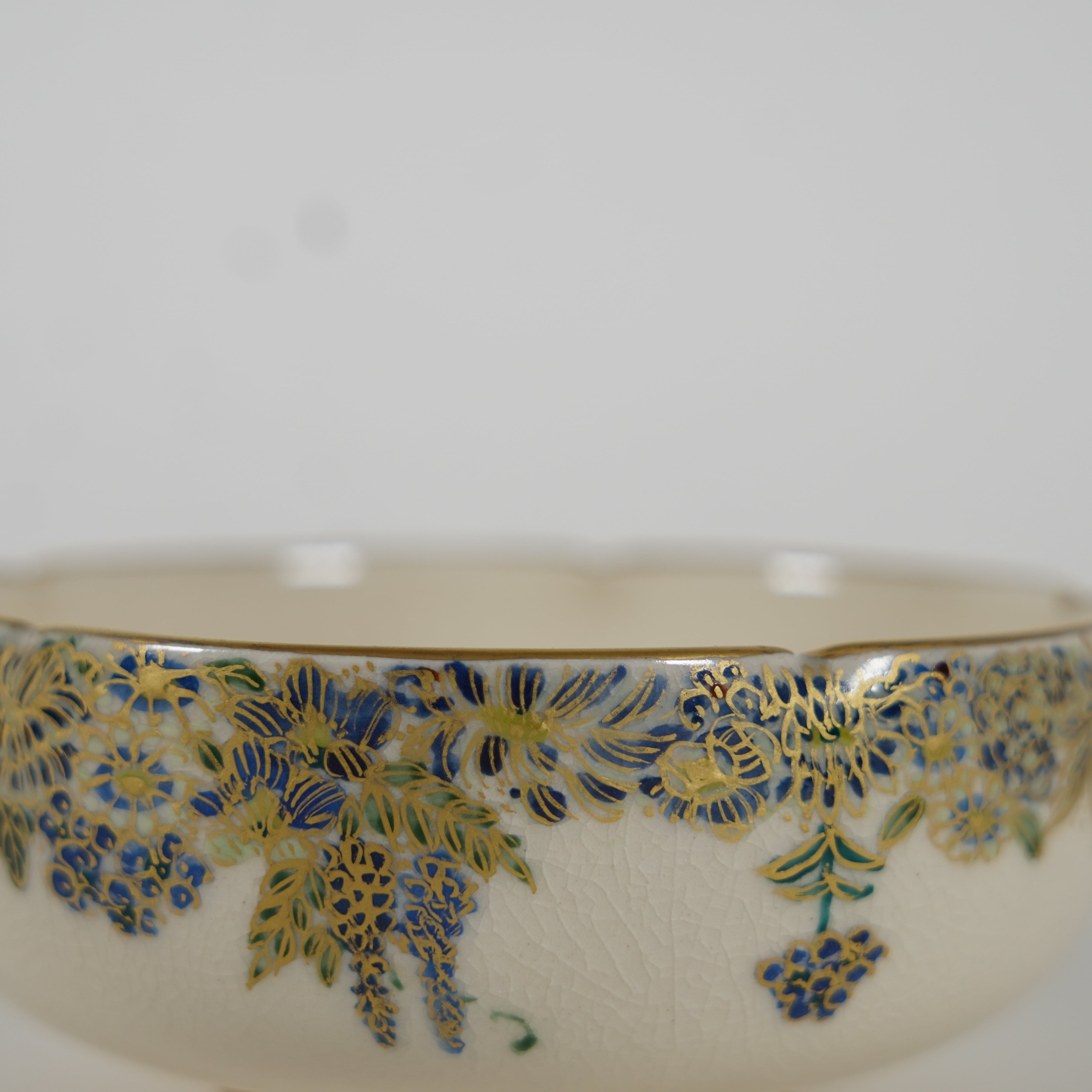 Small Bowl / Blue Flower & Sudare