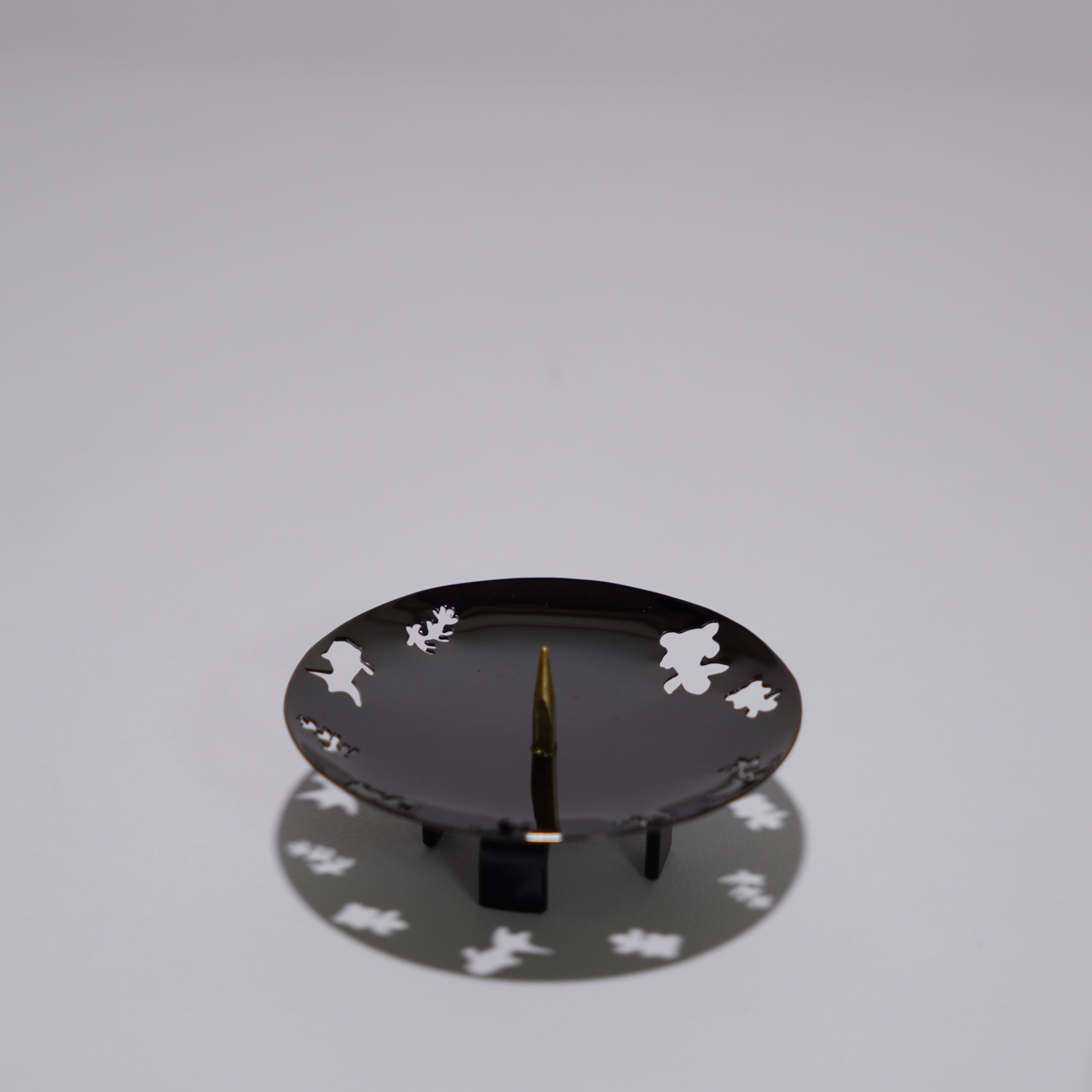 Openwork Candle Holder / Kyo-yaki / Goldfish