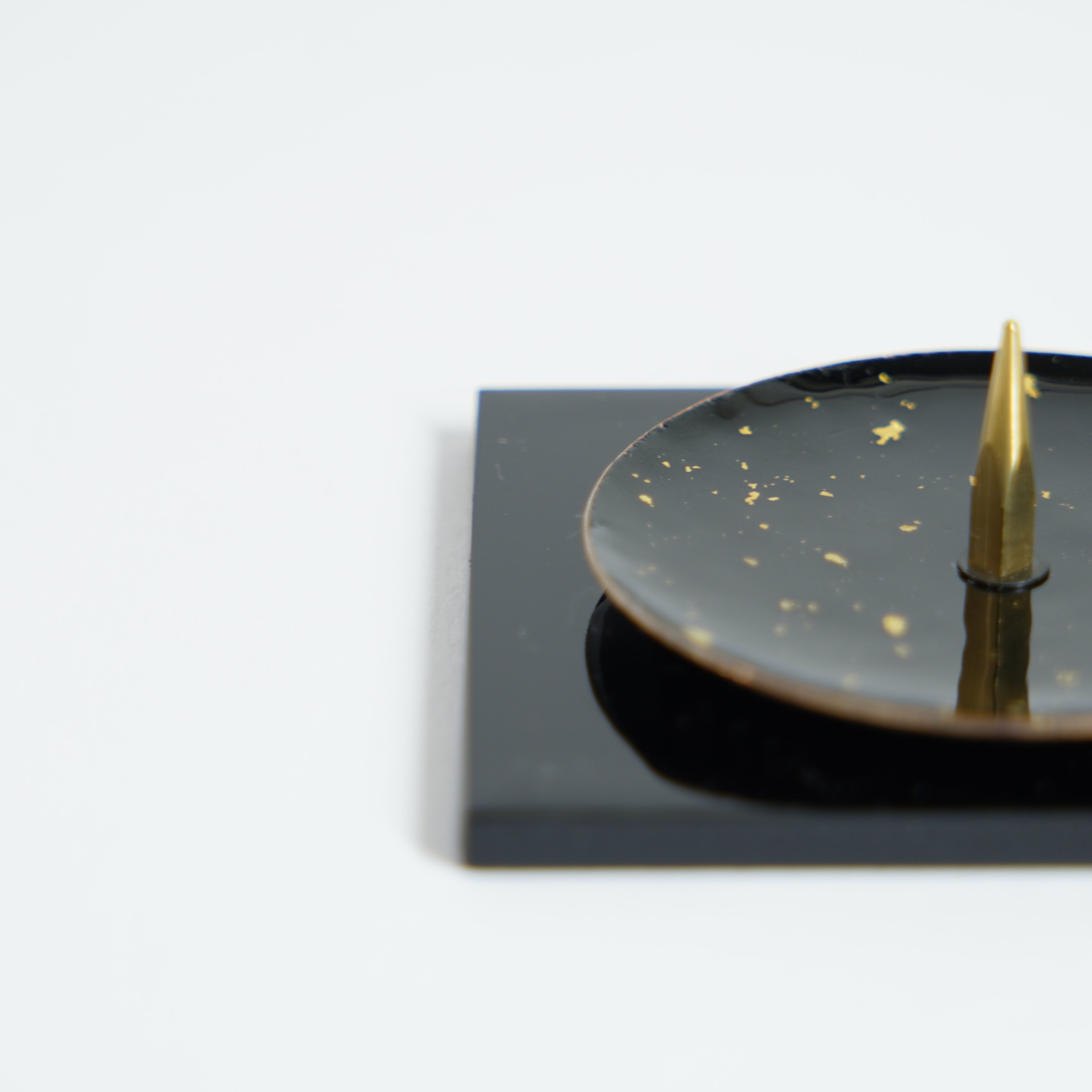 Candle Holder / Kyoto Cloisonne (Shippo-yaki) / Black