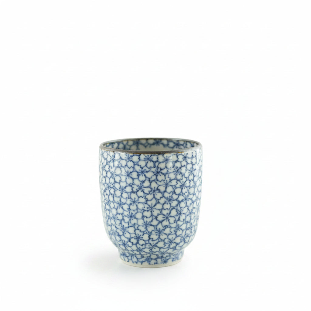 Tasse à thé kyoto / cerise bleue fleur
