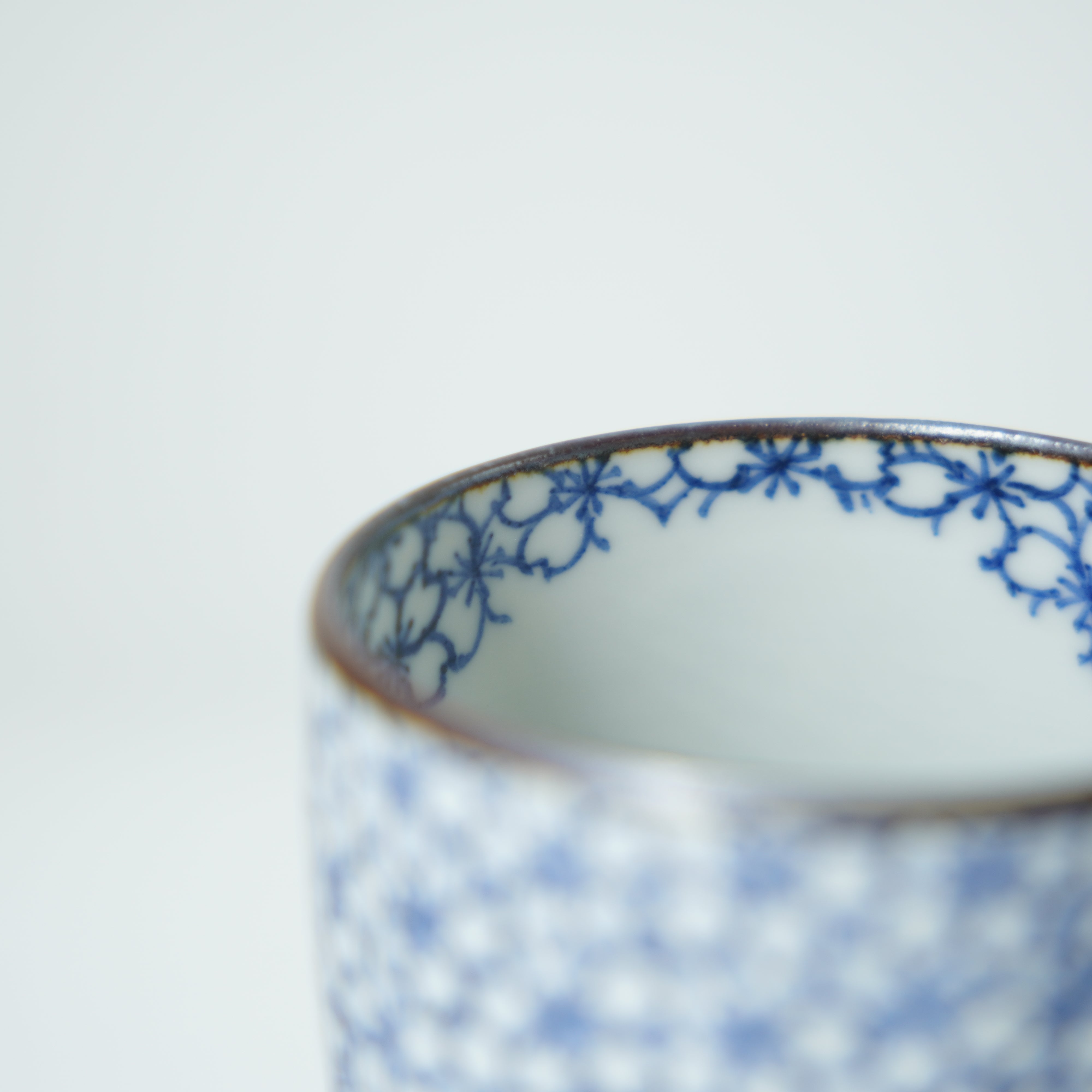 Kyoto Teacup / Blue Cherry Blossom