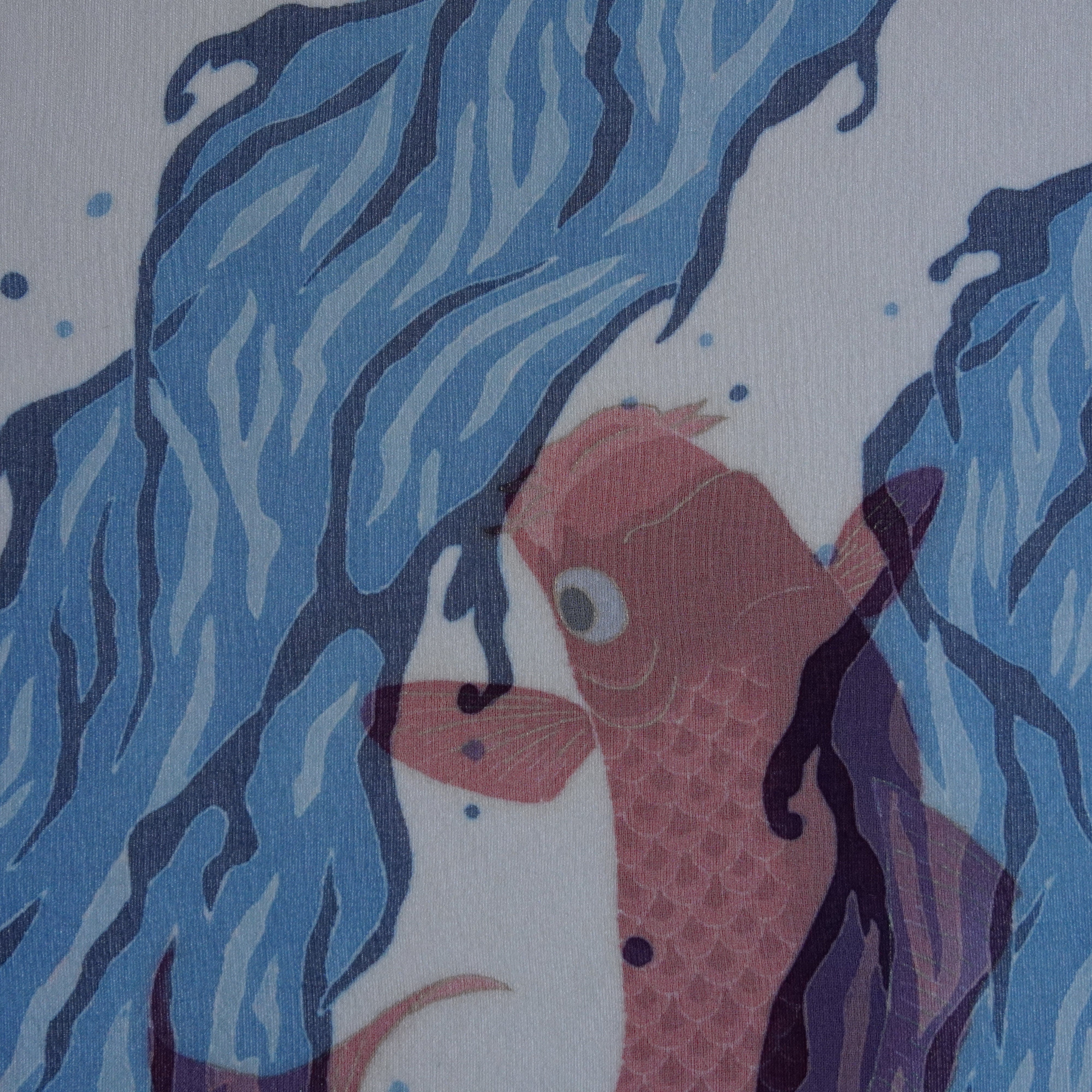 Panel de arte de Kyoto / pez rojo koi