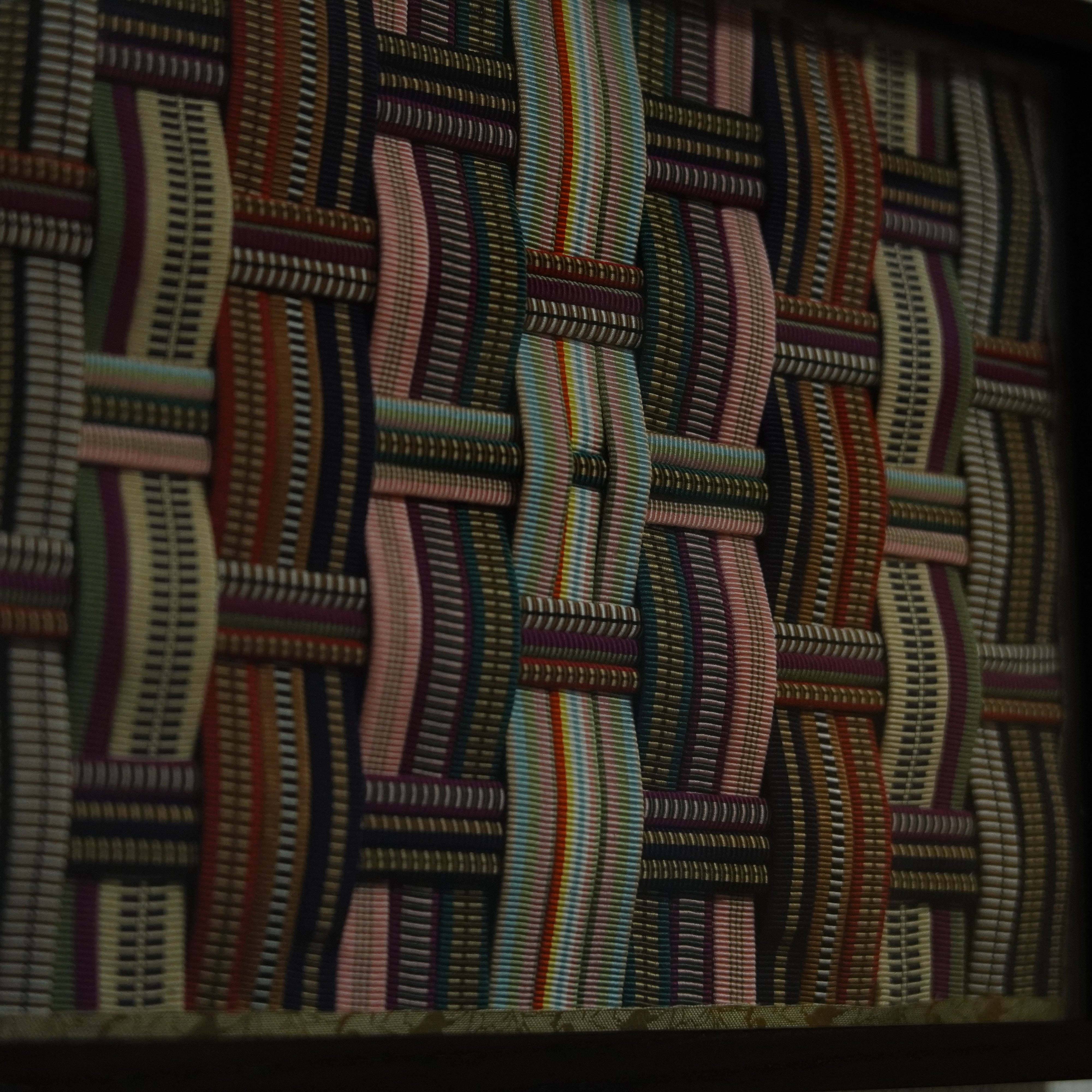 Framed Art / Sanada-himo / Traditional Braided Pattern