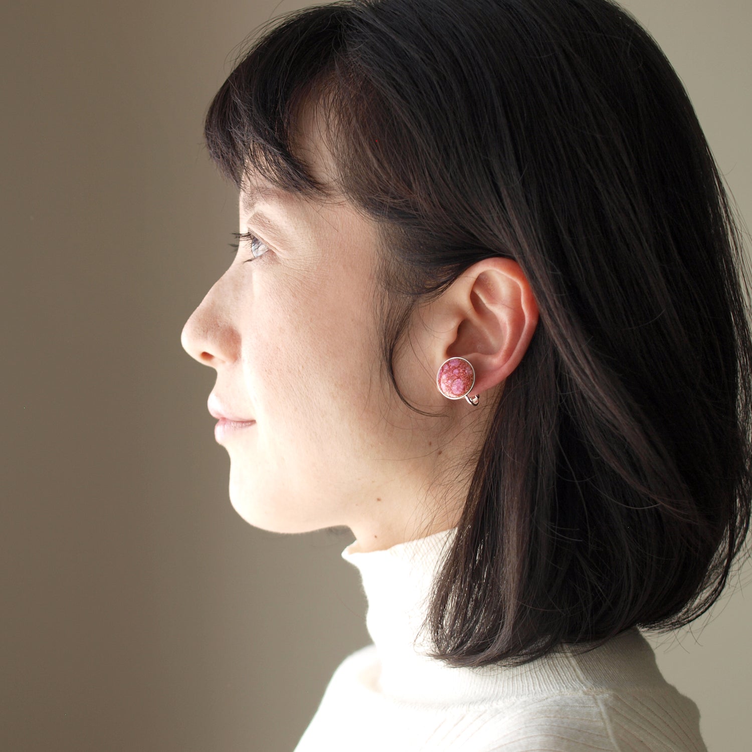 Boucles d'oreilles rondes / 15 mm / suke / 6 couleurs