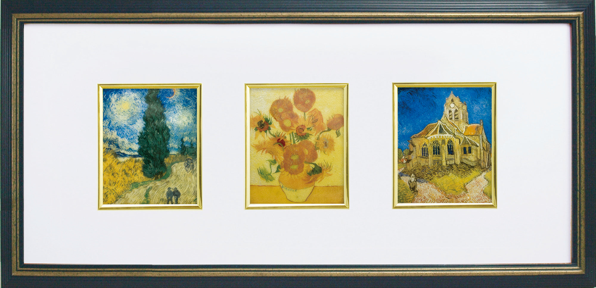 Cloisonne van Gogh / 3 Stück Kunst