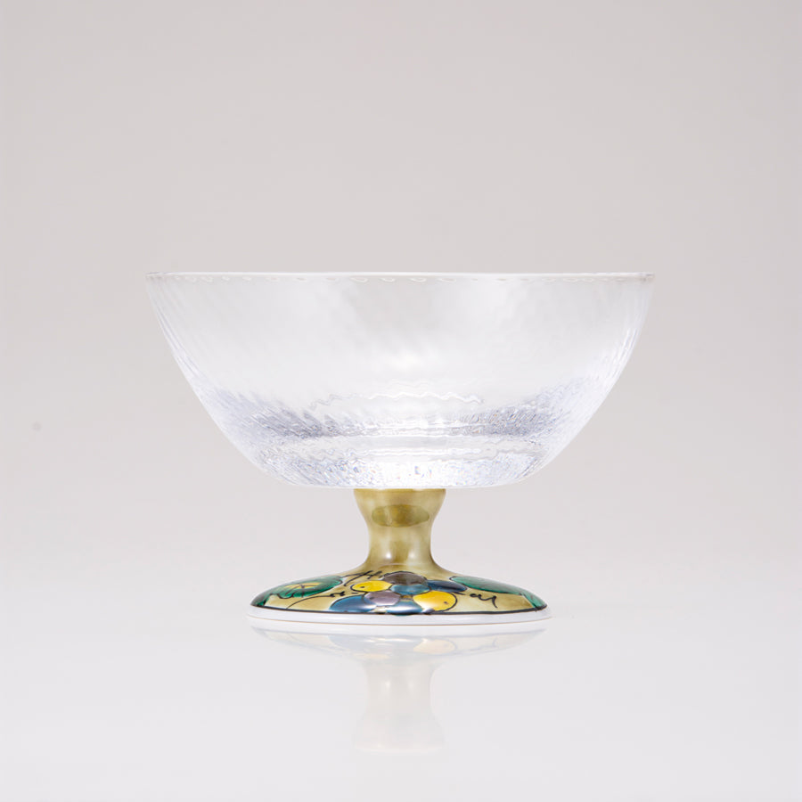 Kutani Japonais Verre / raisin diagonal