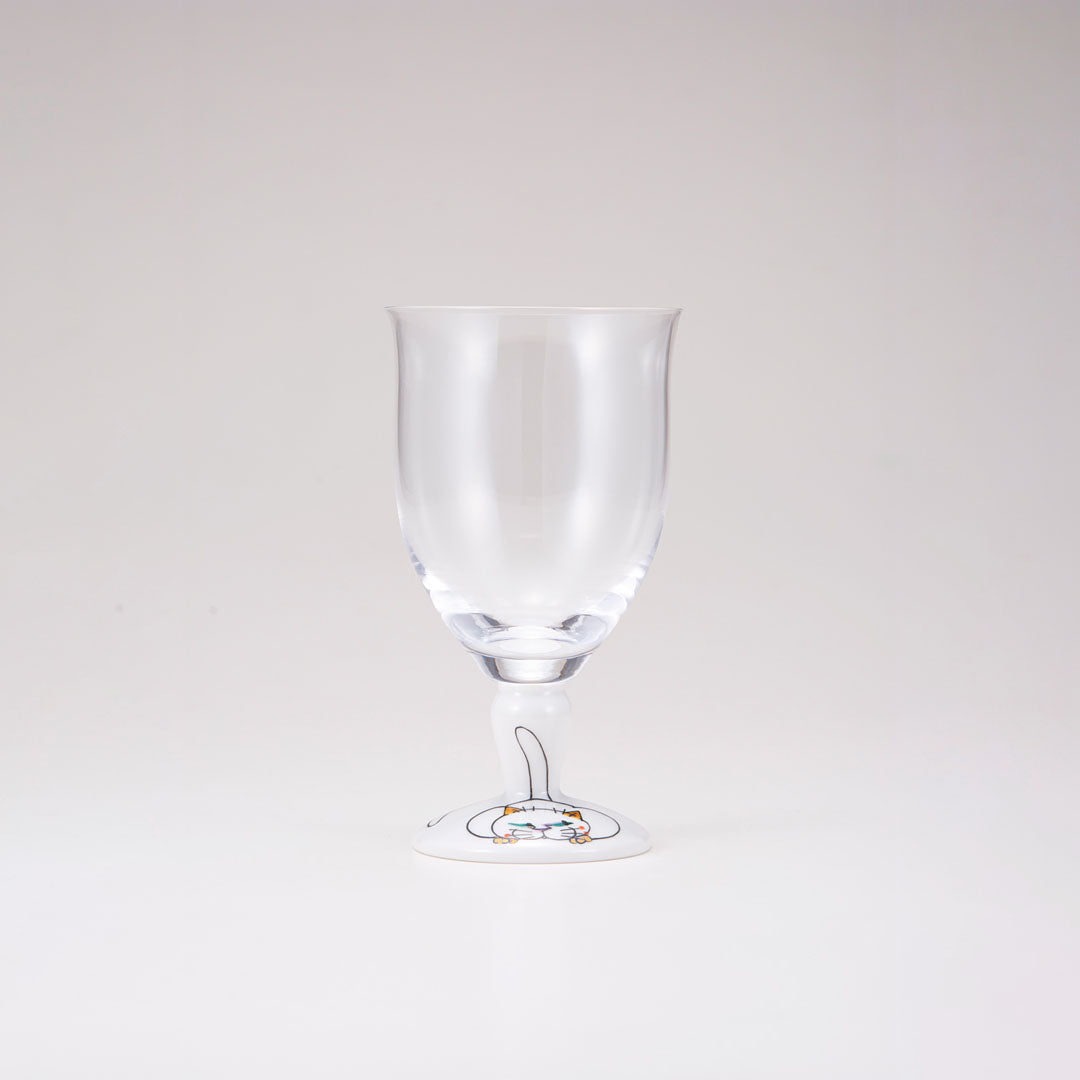 Kutani Japanese Glass / Cat Holiday / Plain
