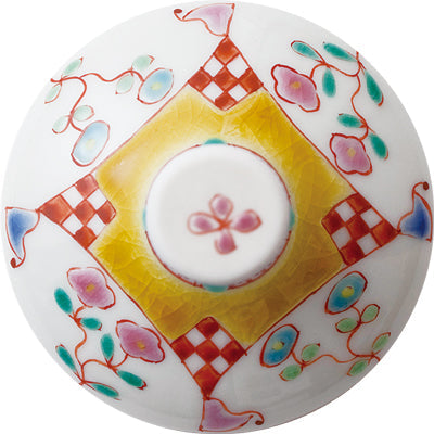 Kutani Japonese Postre Glass / Flower House / Plain