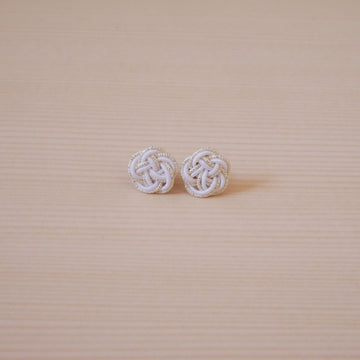 Plum Blossom Earrings -White-