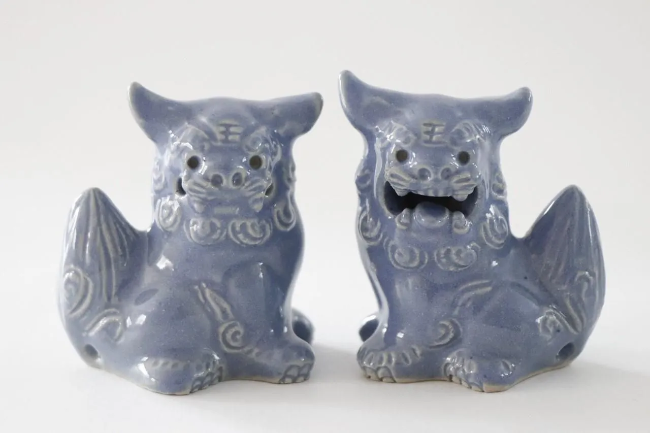 Guardian Lion / Shisa / Miniature / Pastel Blue