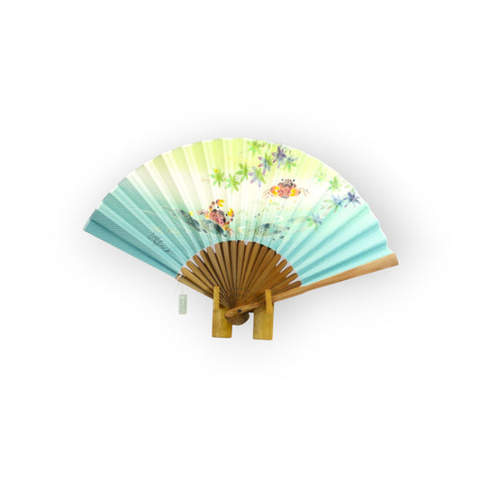 Kaga Yuzen Japanese Folding Fan / Japanese Freshwater Crab