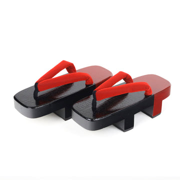 Japanese Sandals / Black & Red