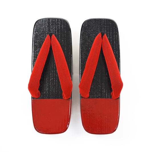 Japanese Sandals / Black & Red