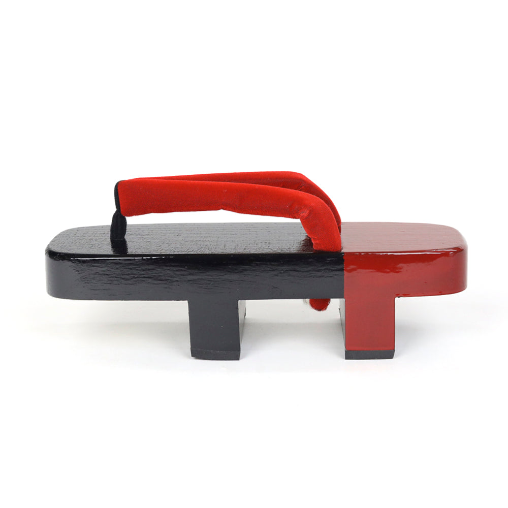 Sandali giapponesi / nero e rosso