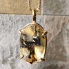 Transparent Power Stone Necklace / Quartz 003