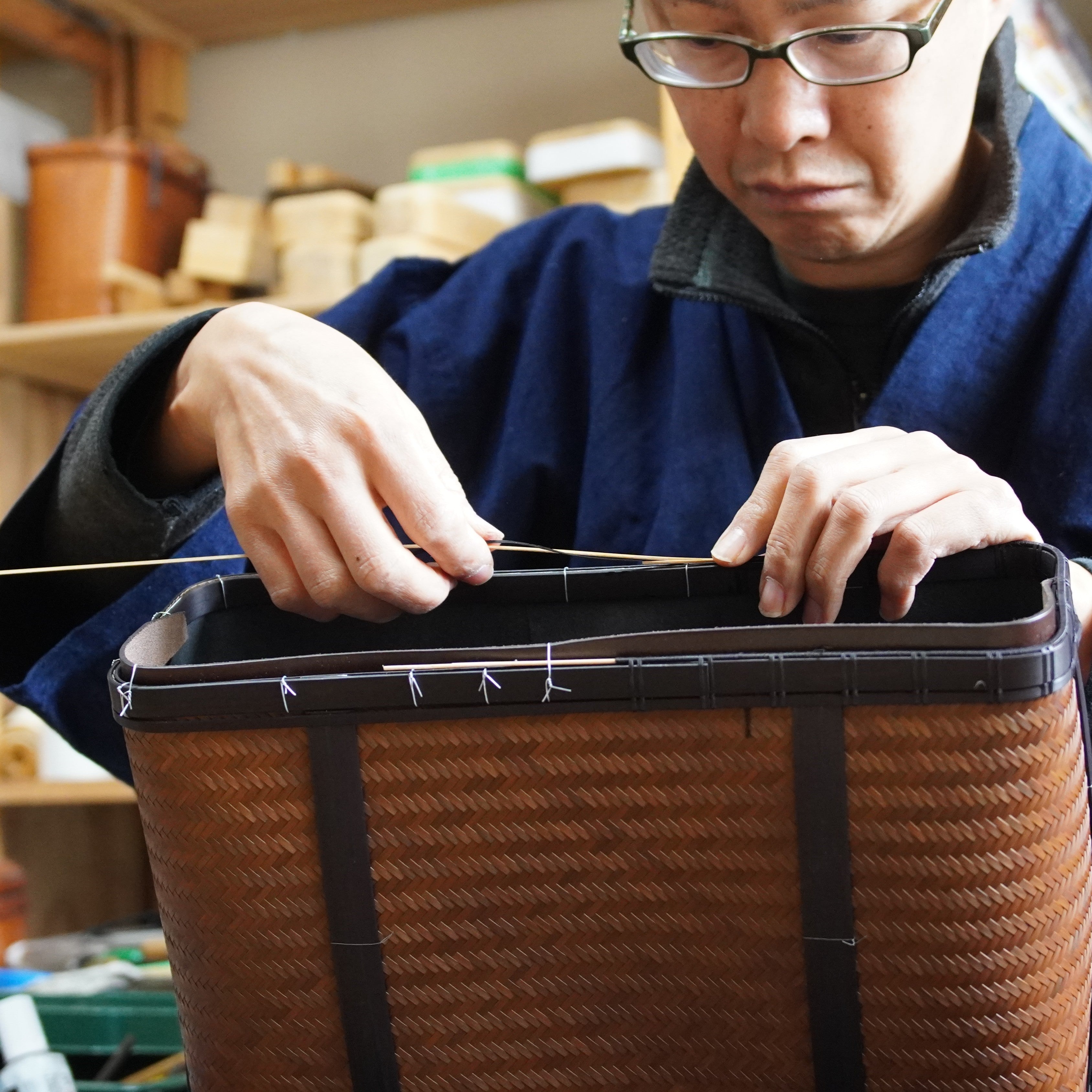 Sac d'embrayage en bambou