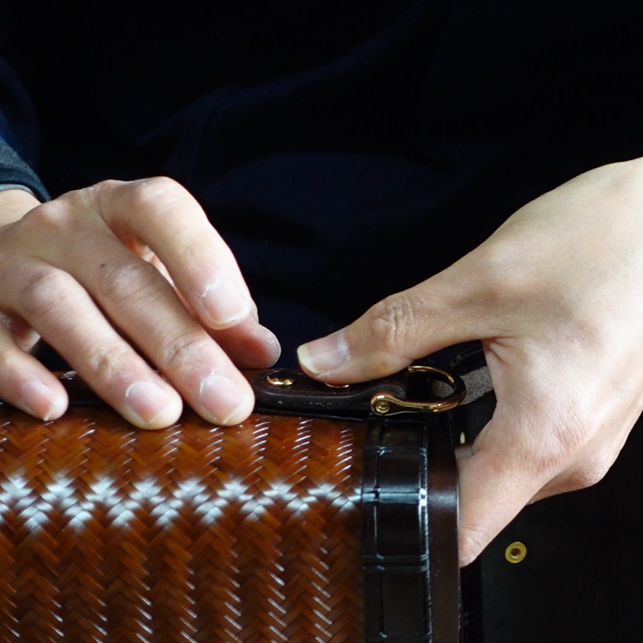 Sac d'embrayage en bambou