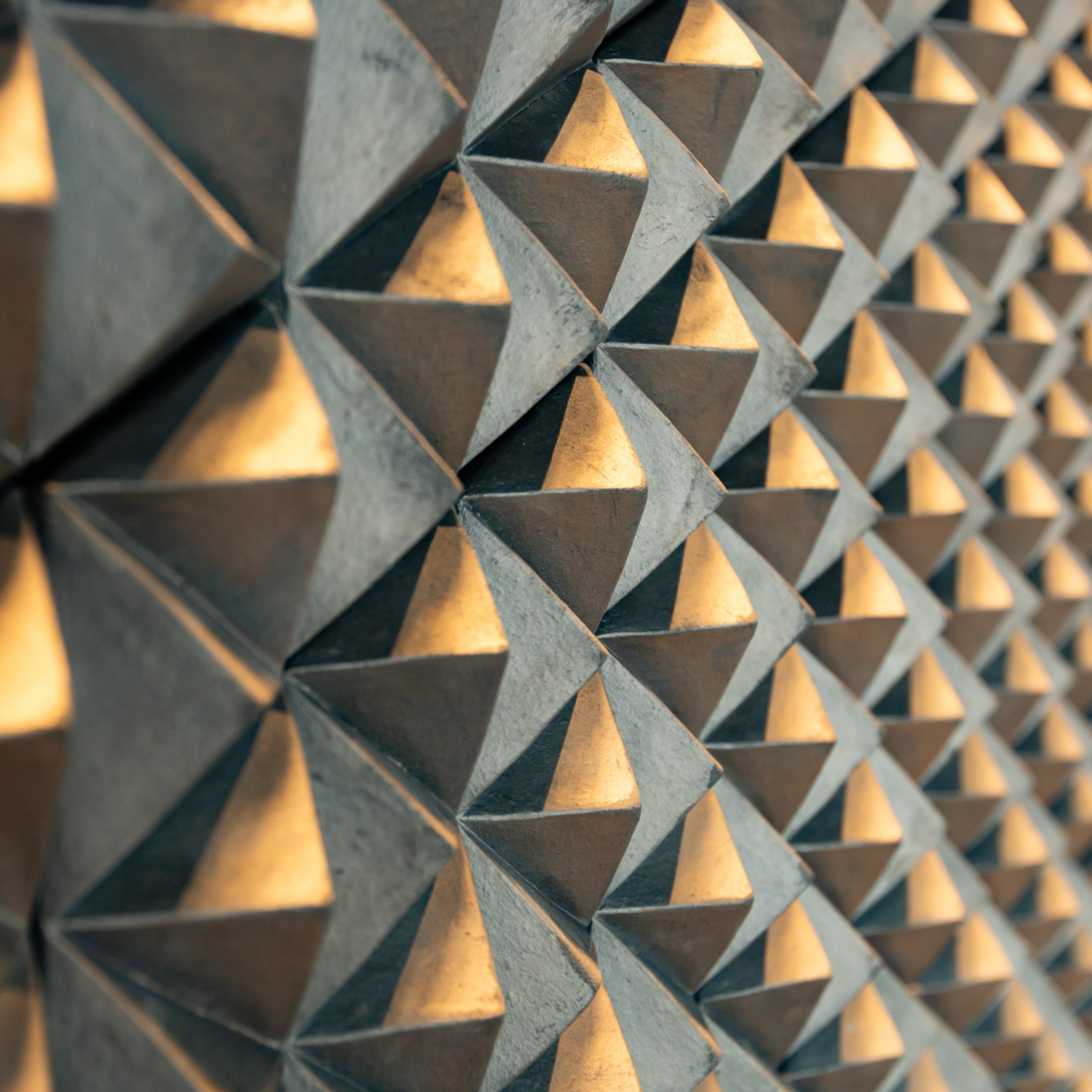 Pirámide 3d Kawara / Pirámide triangular - 4 azulejos