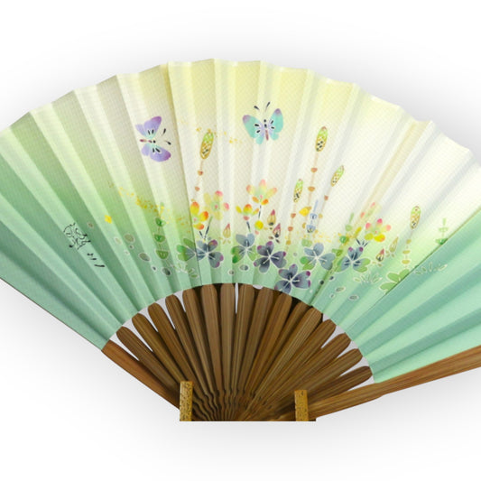 Kaga Yuzen Japanese Folding Fan / Spring