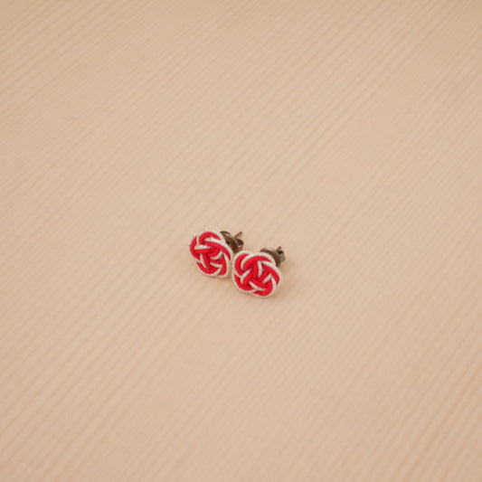 Plum Blossom Earrings -Red-