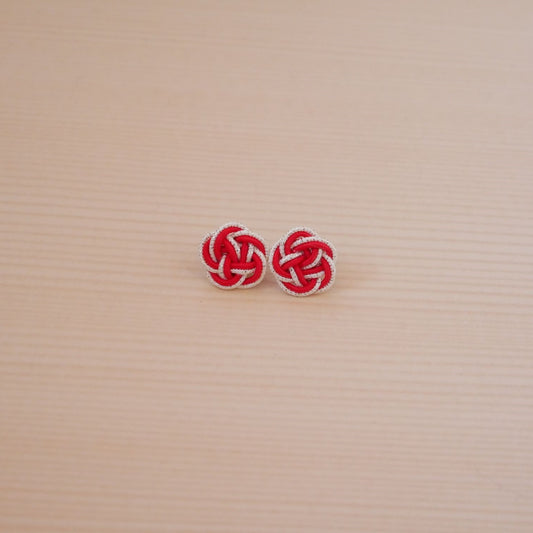 Plum Blossom Earrings -Red-