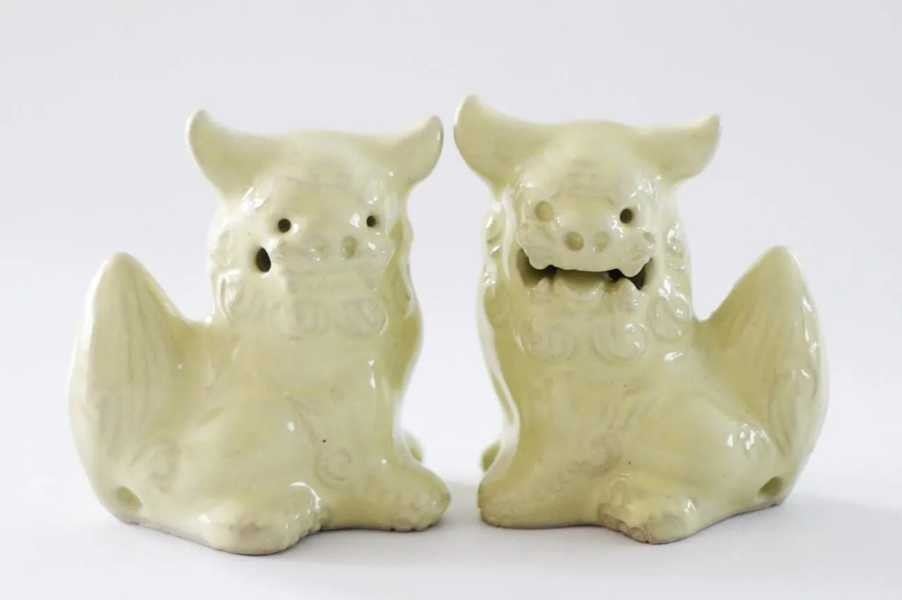 Guardian Lion / Shisa / Miniature / Pastel Yellow