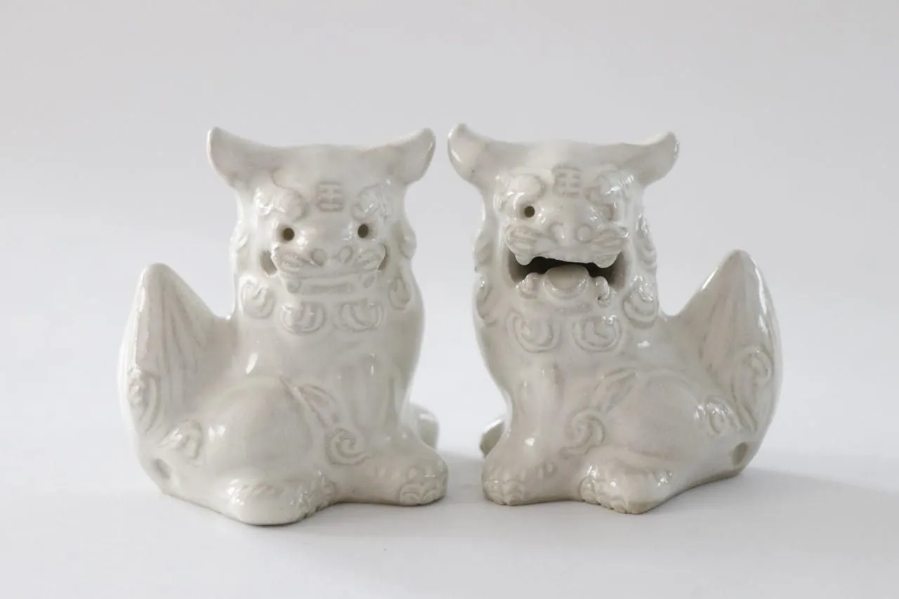 Guardian Lion / Shisa / Miniature / Pastel White