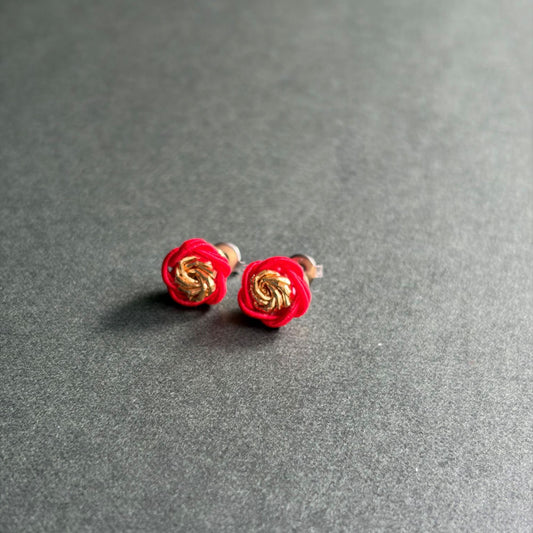 Colorful Floral Knot Earrings