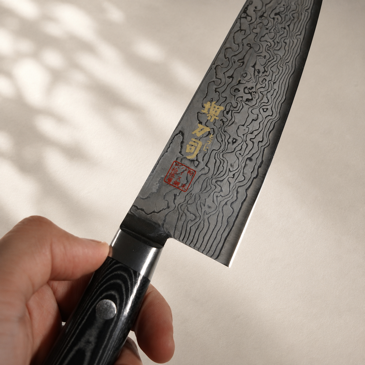 Petty Knife / Powdered High-Speed Steel (HSS) / Damascus / 150mm