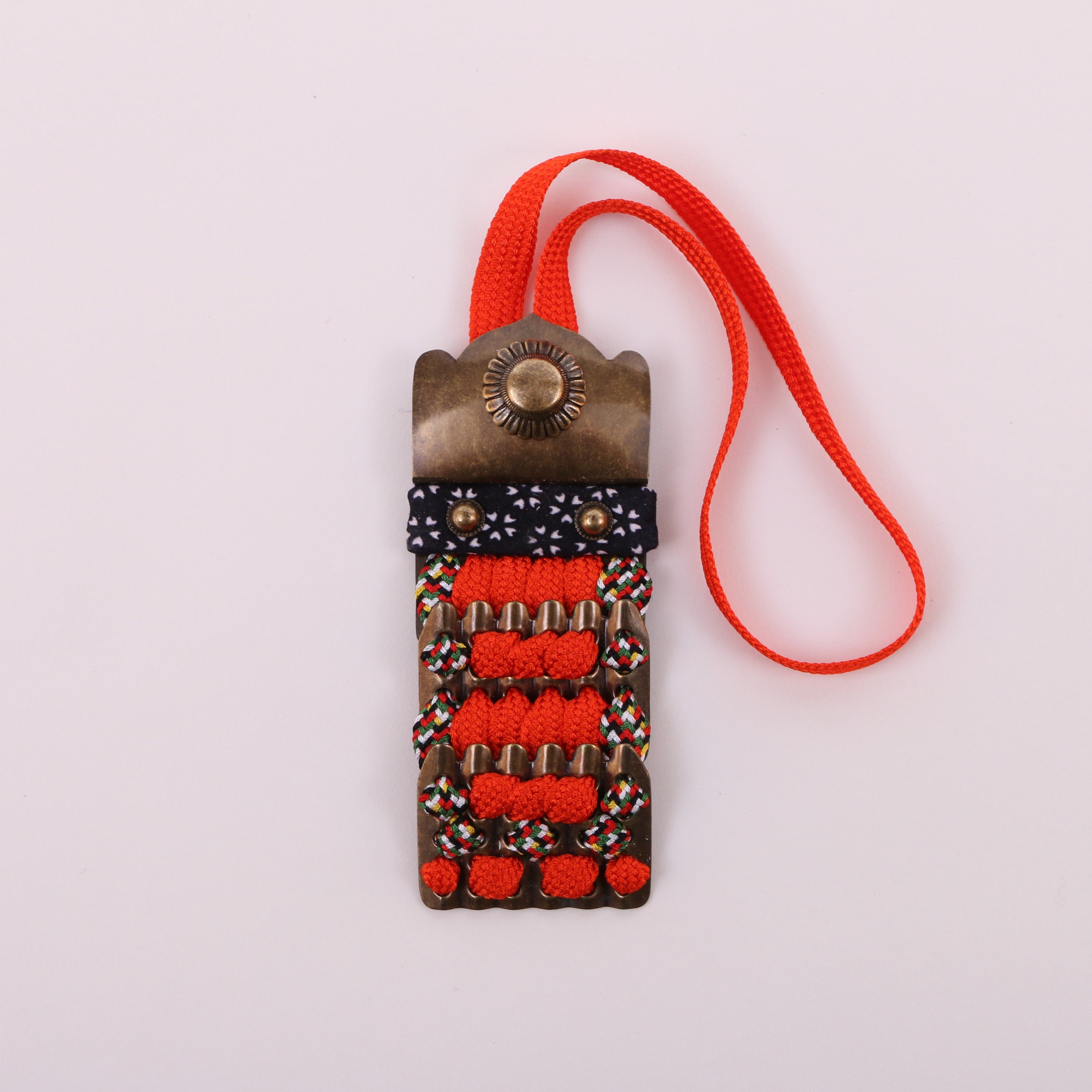 Accessorio armatura Nikitama mini / antico colore oro / treccia scarlatta