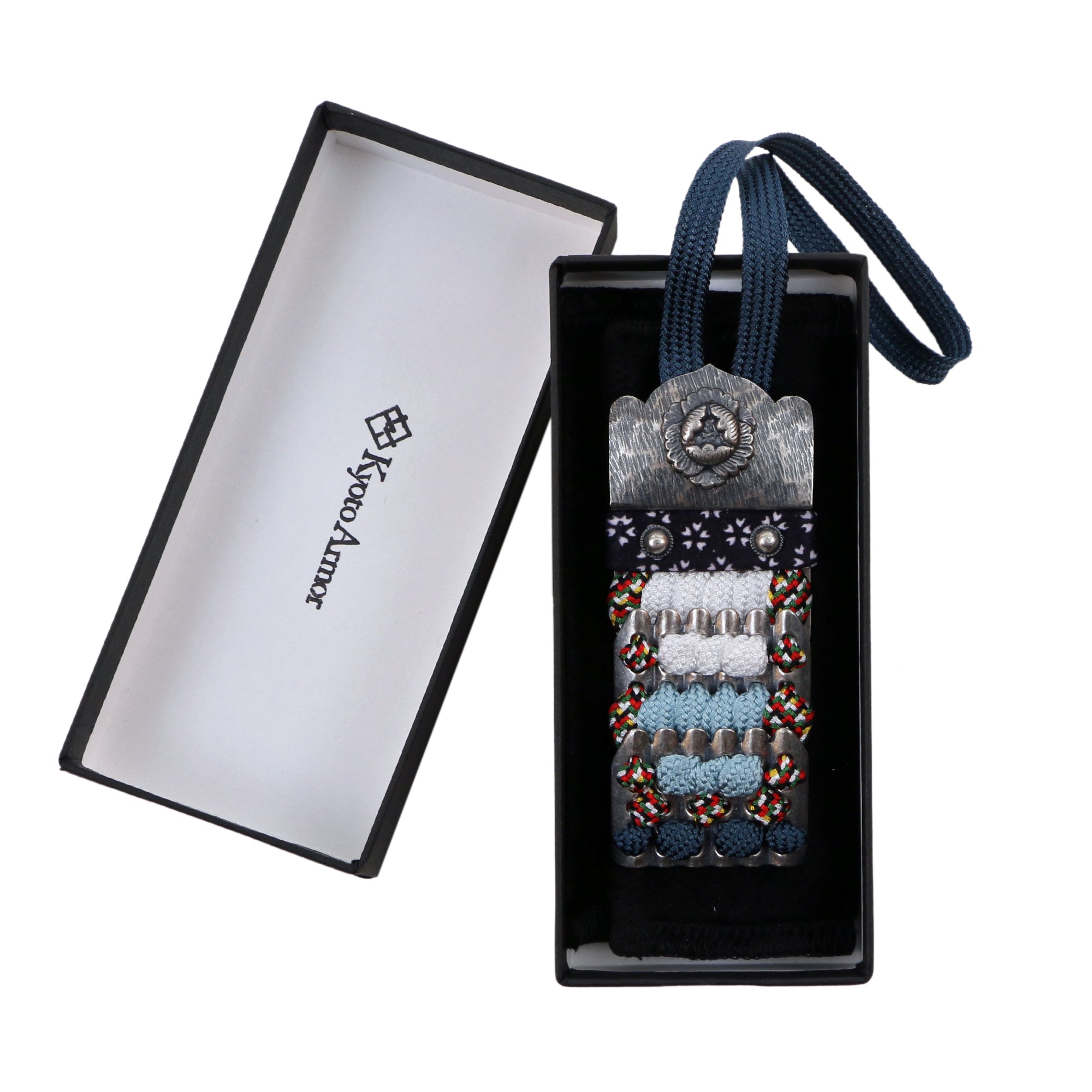Accessorio armatura Nikitama mini / antico colore argento / gradazione azzurra