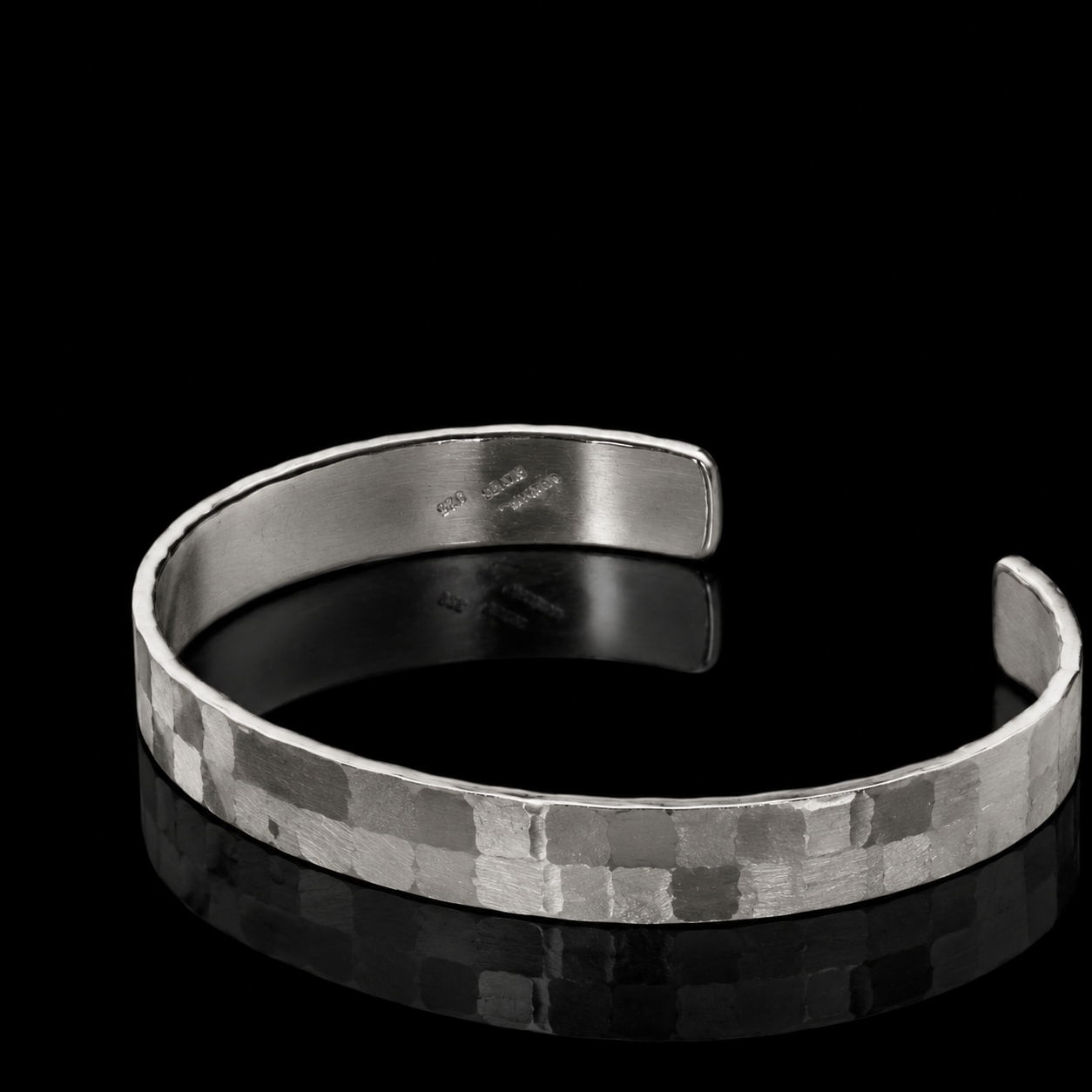 Silver Bangle / 2-Row Ichimatsu