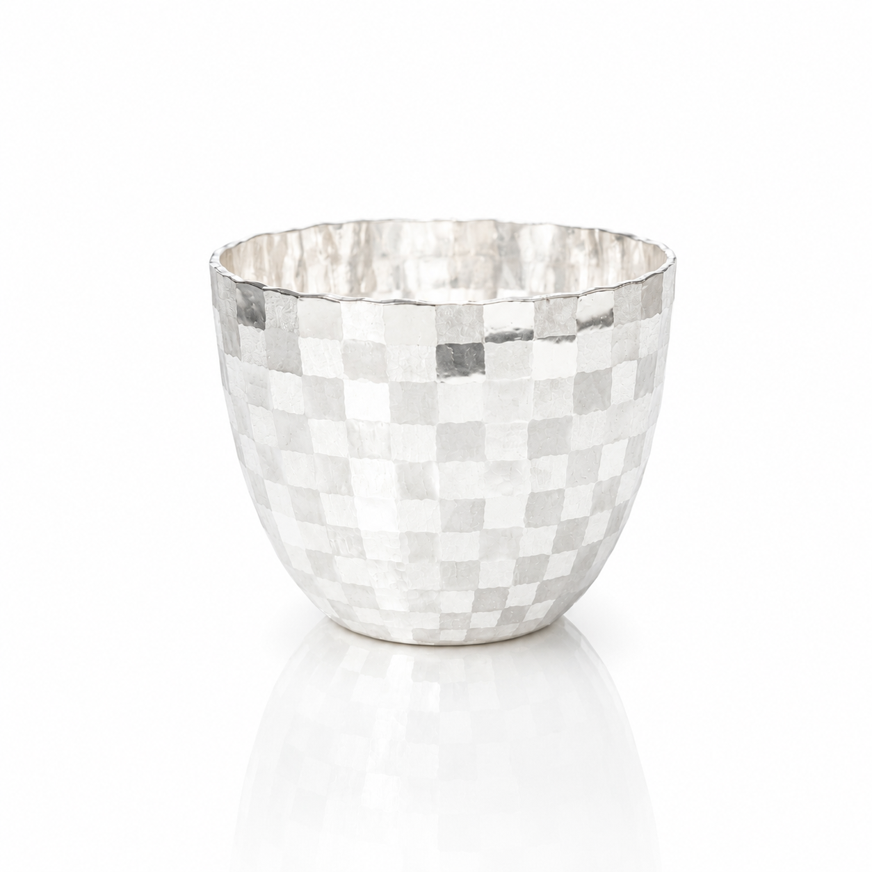 Copa de sake de plata / cresta de Ichimatsu