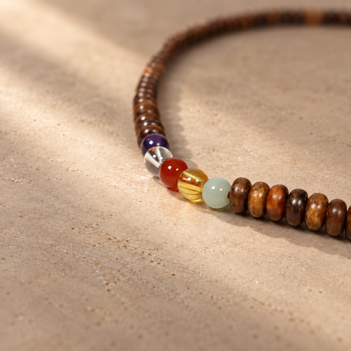 Double-wrap Buddhist Prayer Beads / Goshiki / Black / 108 Beads
