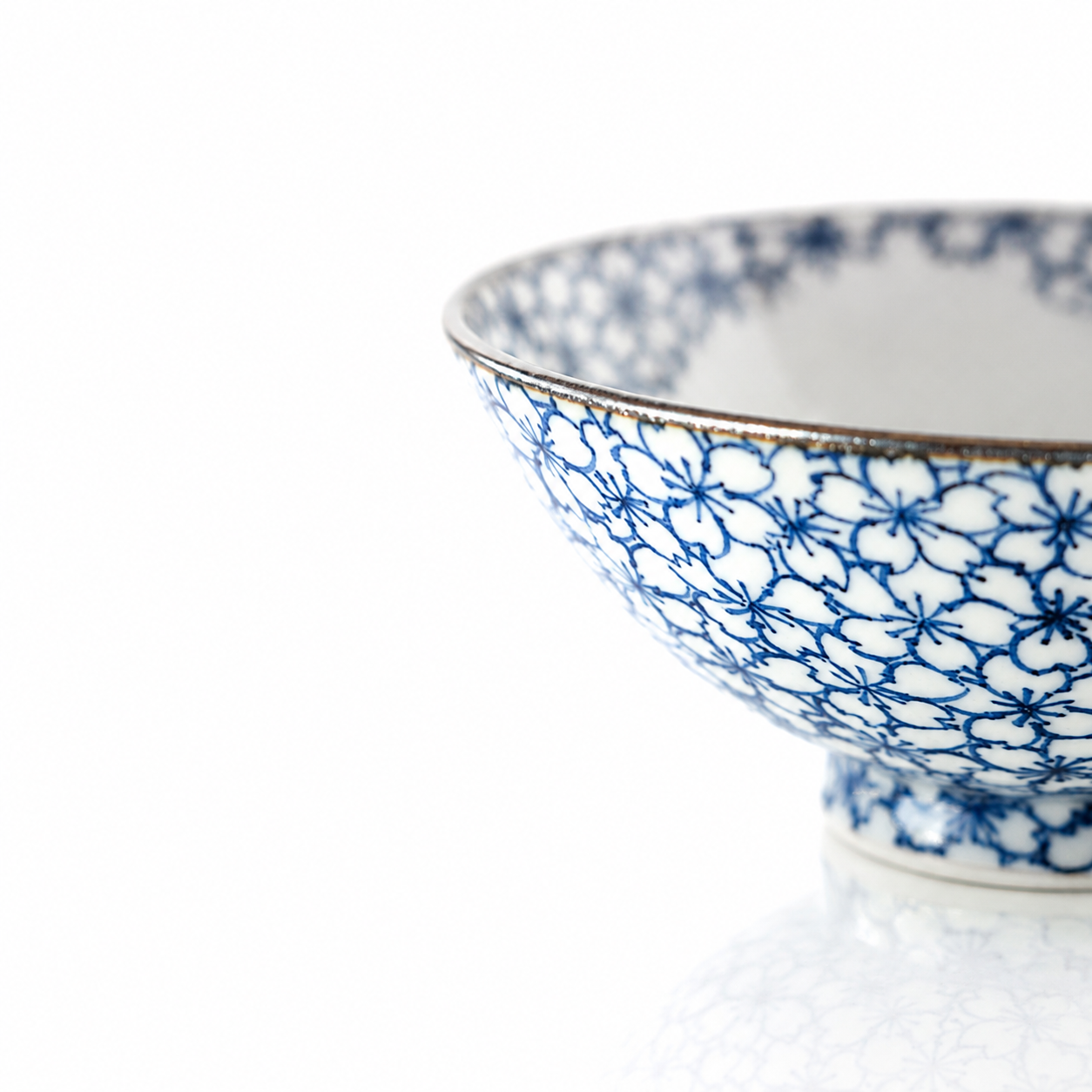 Kyoto Rice Bowl / Blue Cherry Blossom