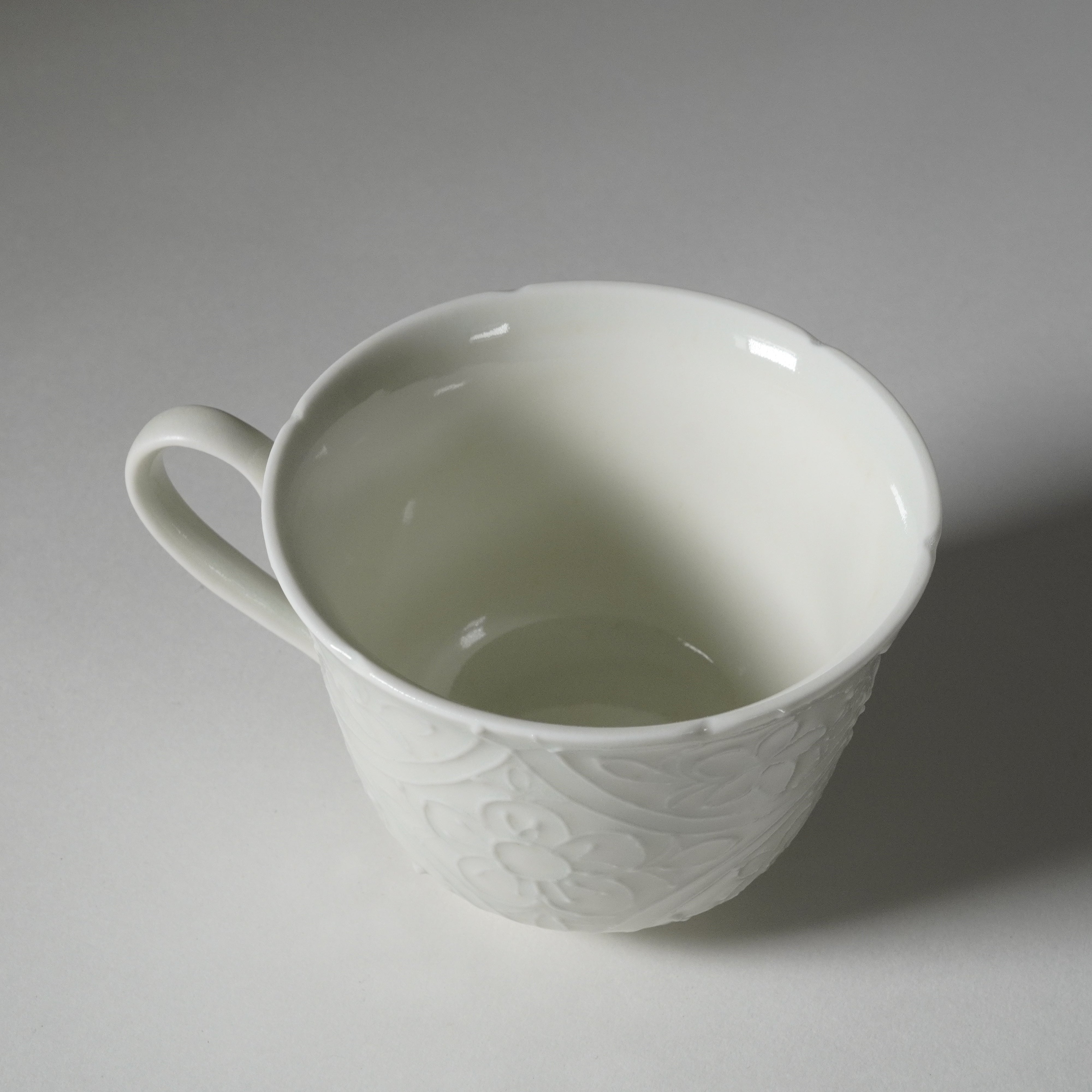 Coffee Cup / Ash Blue / Floral Shippo