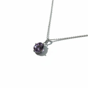 925 Sterling Silver / Amethyst Necklace