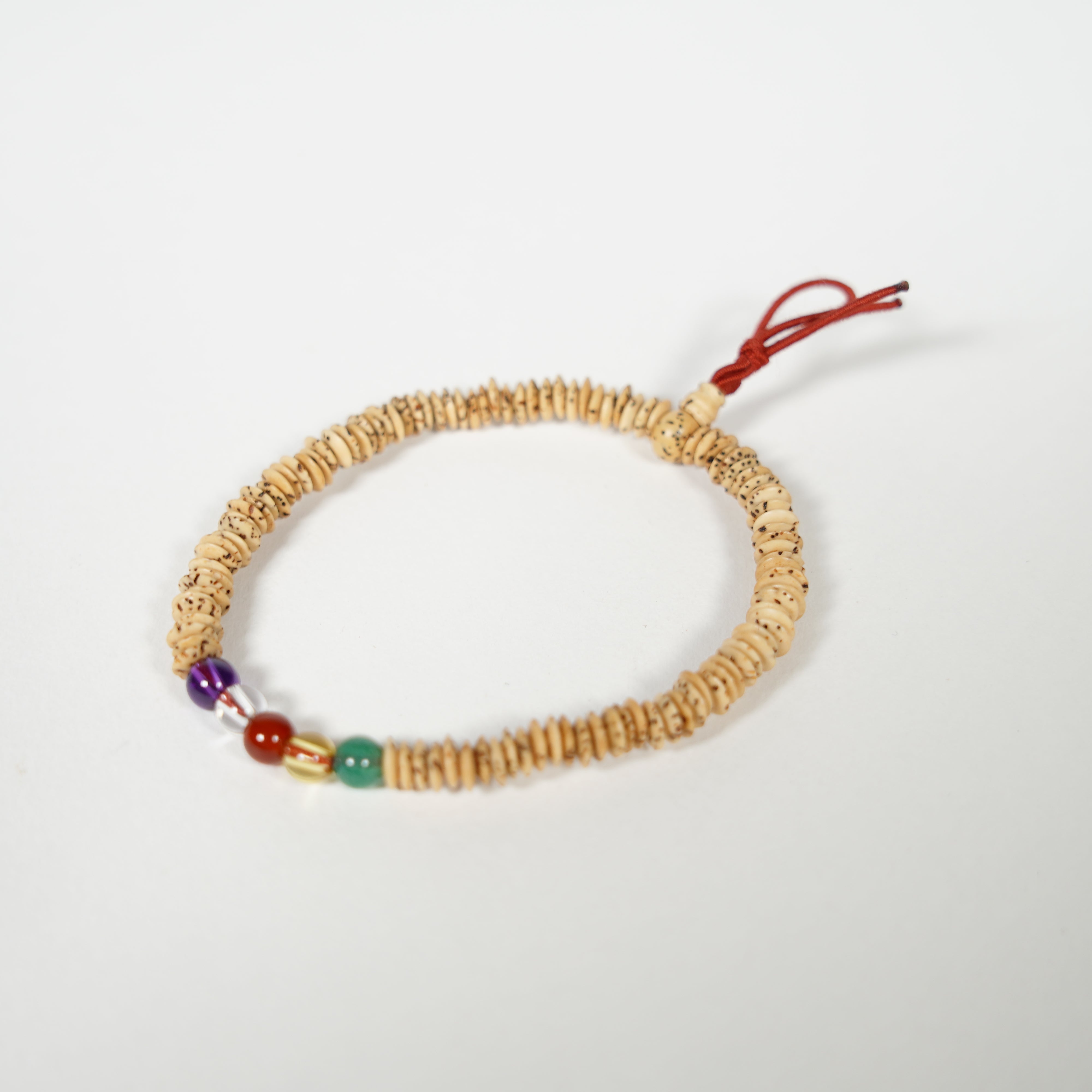 Bracciale Goshiki Nenju / White / 108 perline