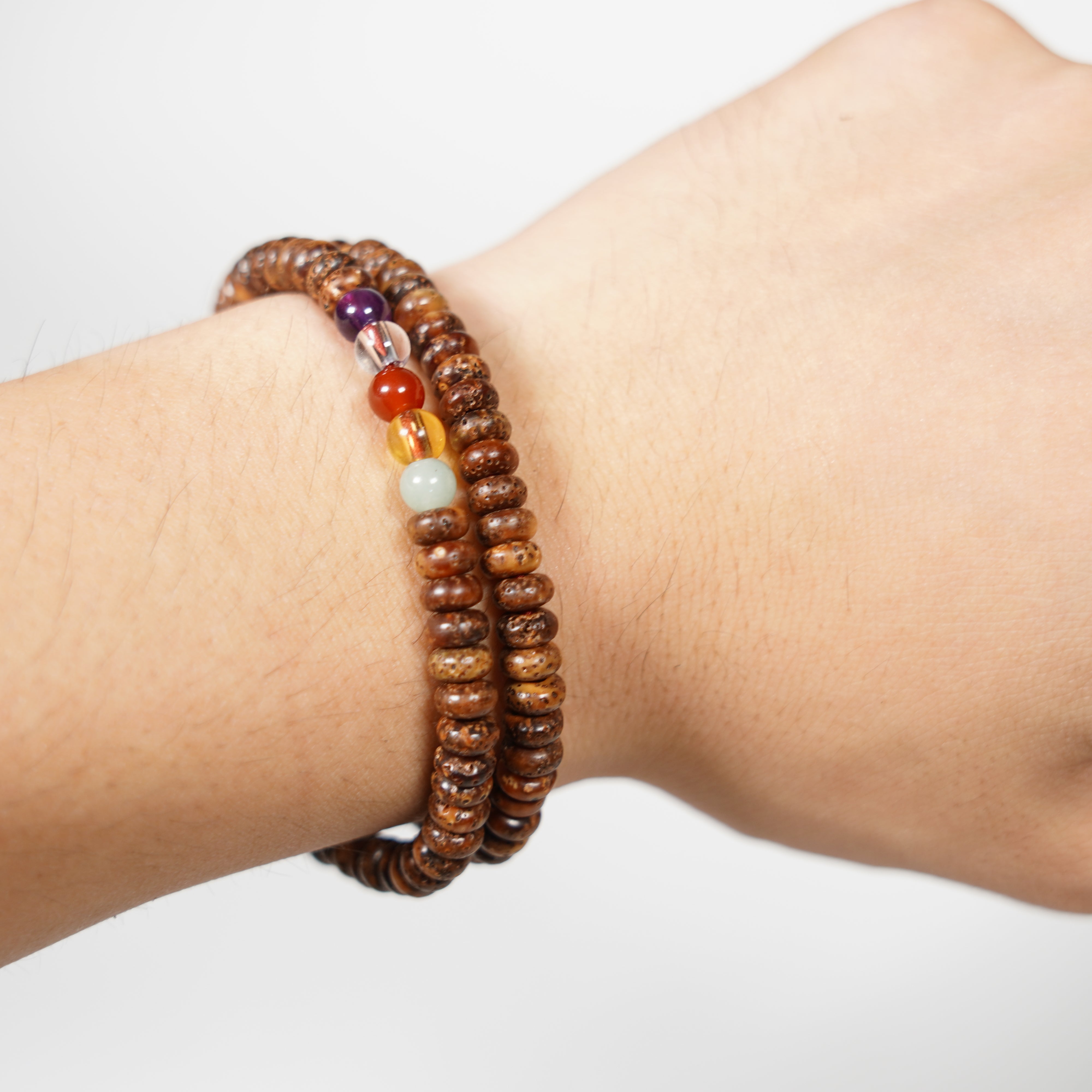 Goshiki Niren Nenju / Black / 108 Beads