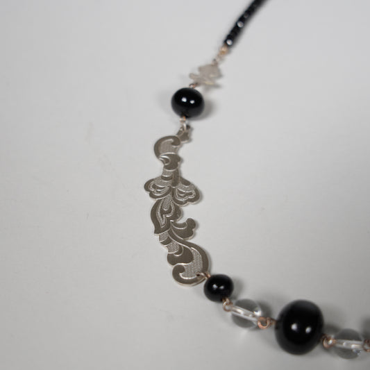 Necklace / Arabesque / Black Spinel