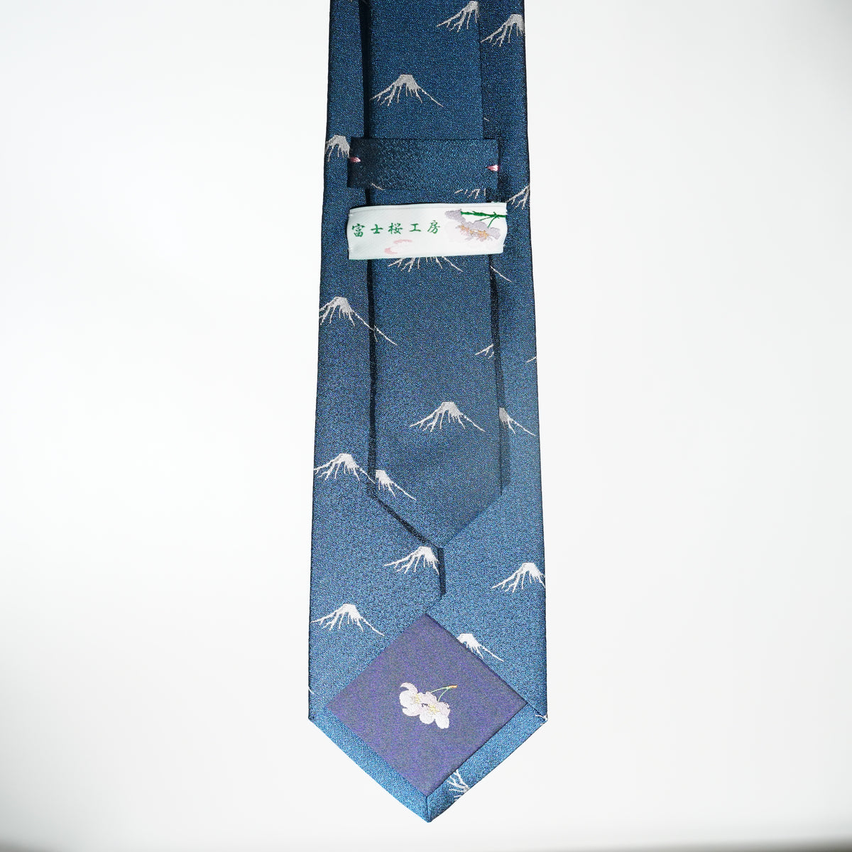 Silk Tie / Mt.Fuji / Single Crest / Blue