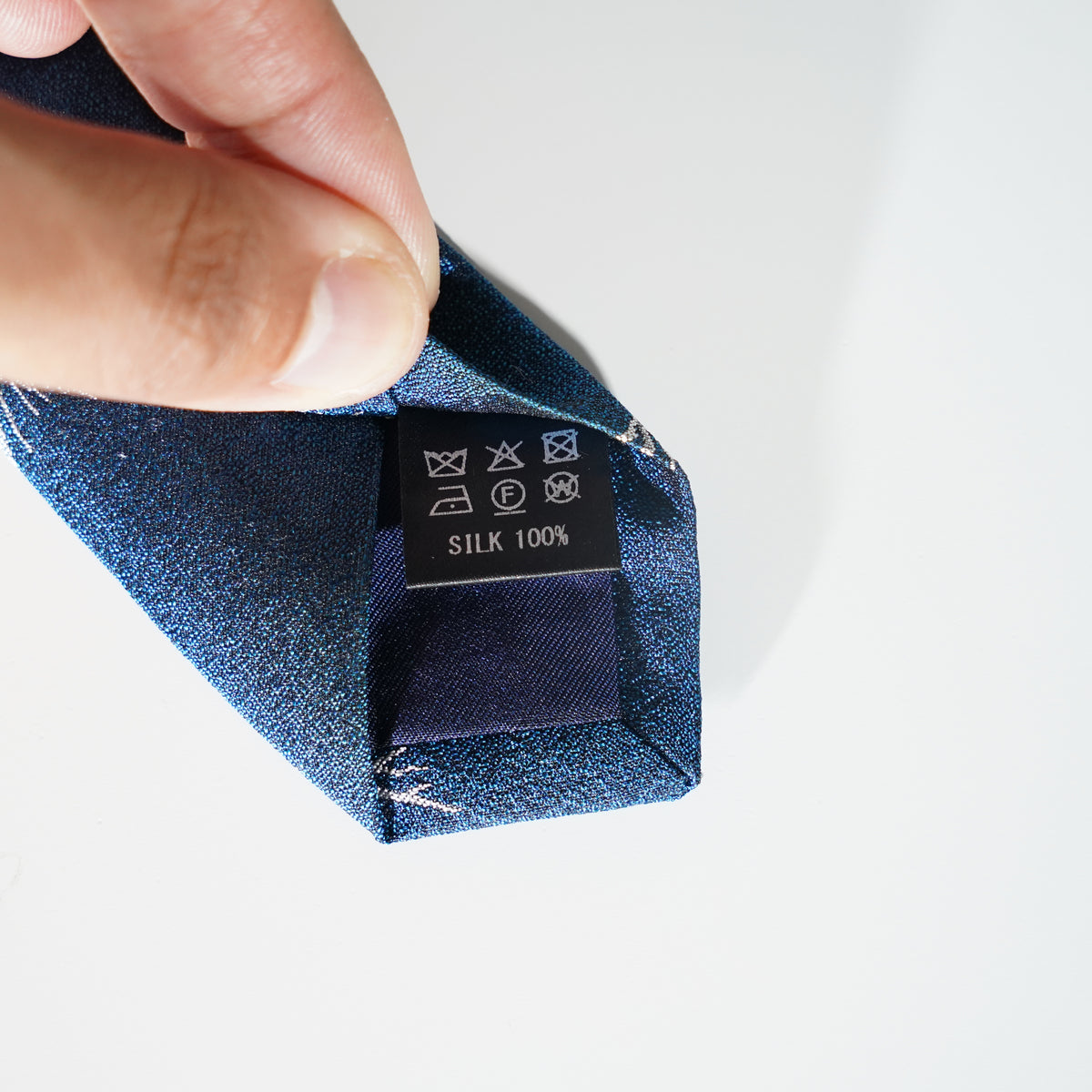 Silk Tie / Mt.Fuji / Single Crest / Blue