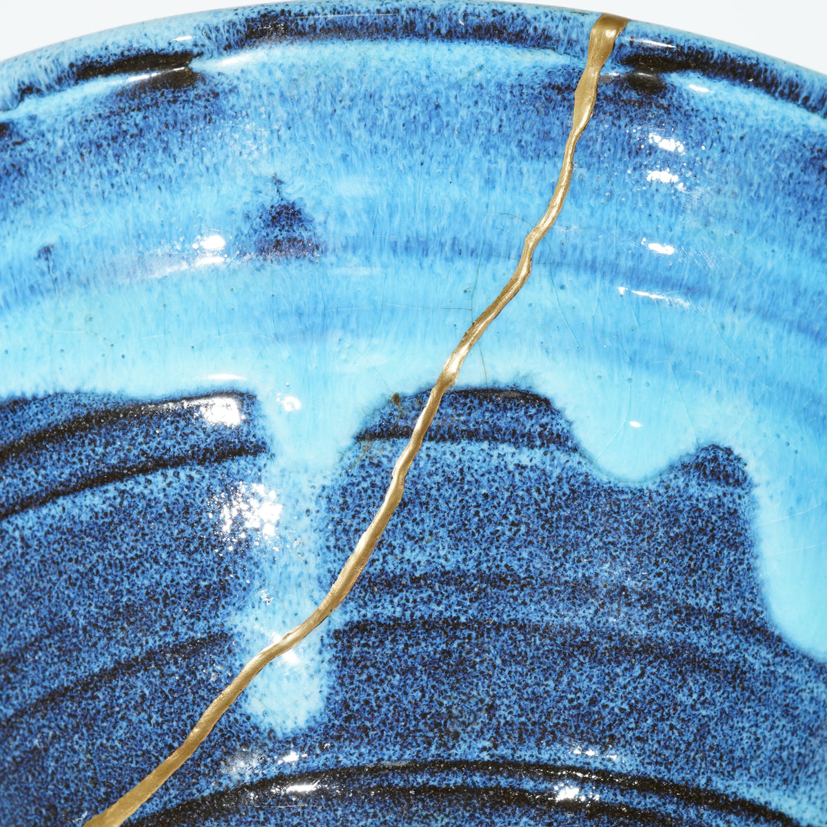 Kintsugi Bowl / Blue Lightning