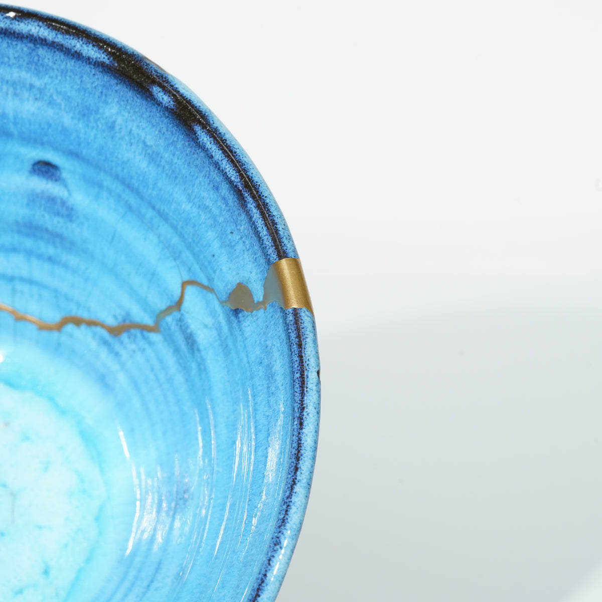 Kintsugi Bowl / Blue Lightning