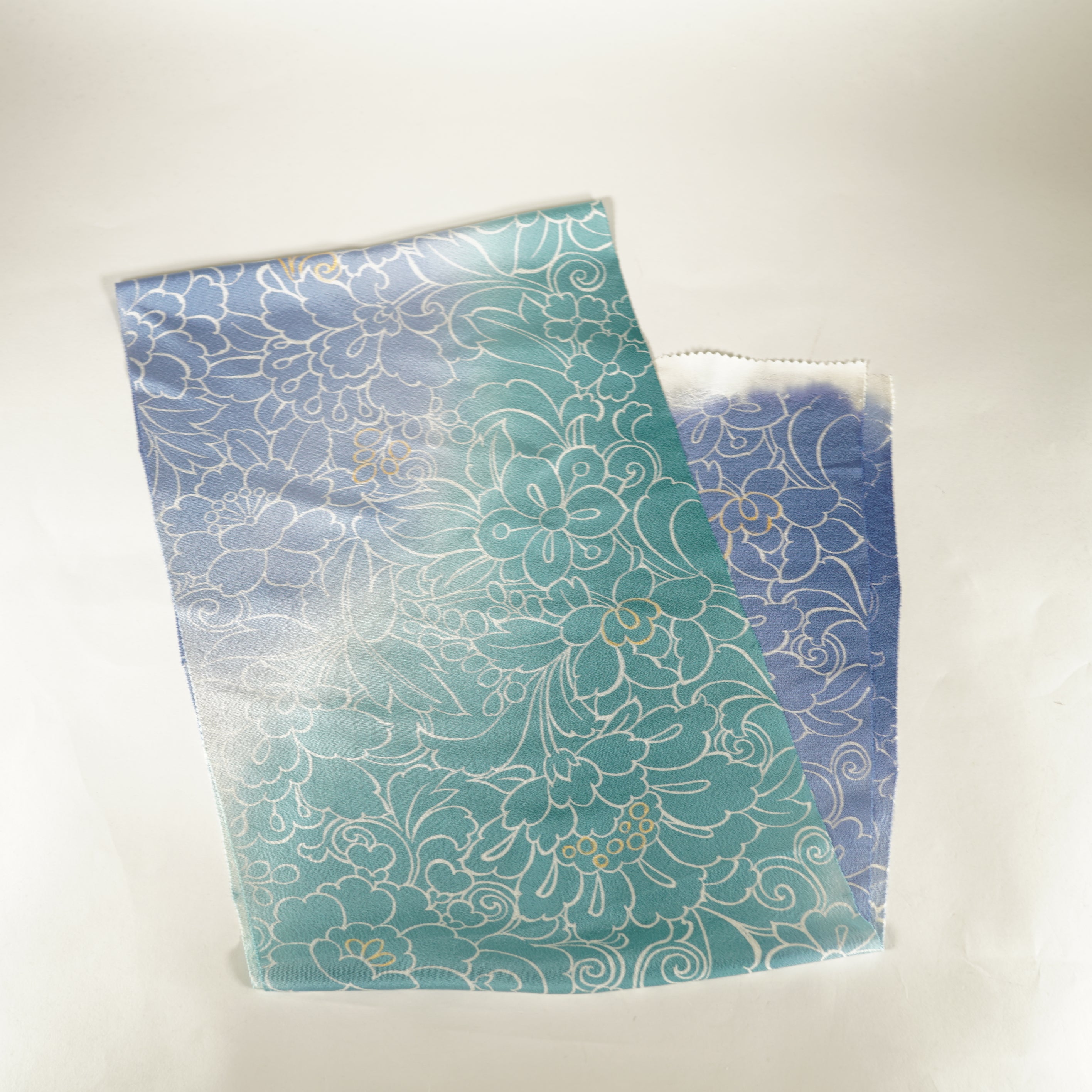Kyo-Yuzen Scarf / Blue
