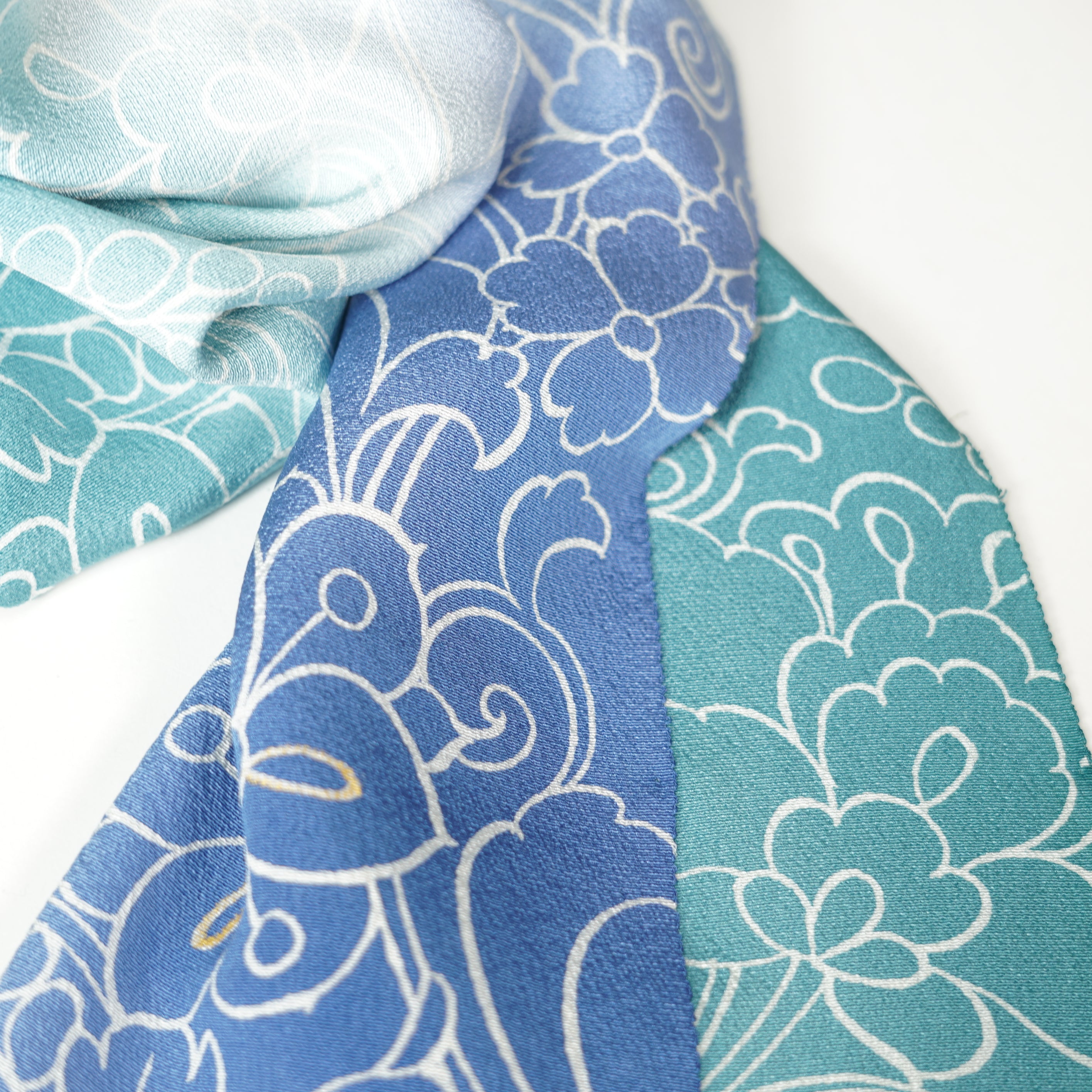 Kyo-Yuzen Scarf / Blue