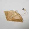 Gold Thread / Embroidery Earrings / Folding fan