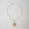 Gold Thread / Embroidery Necklace / Firework