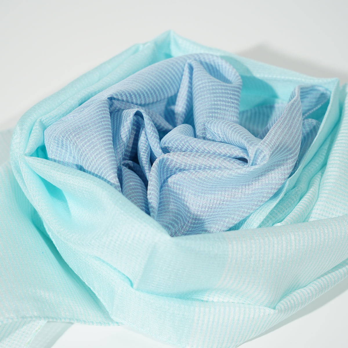 Silk Scarf / TONIKARU / Sapphire Blue